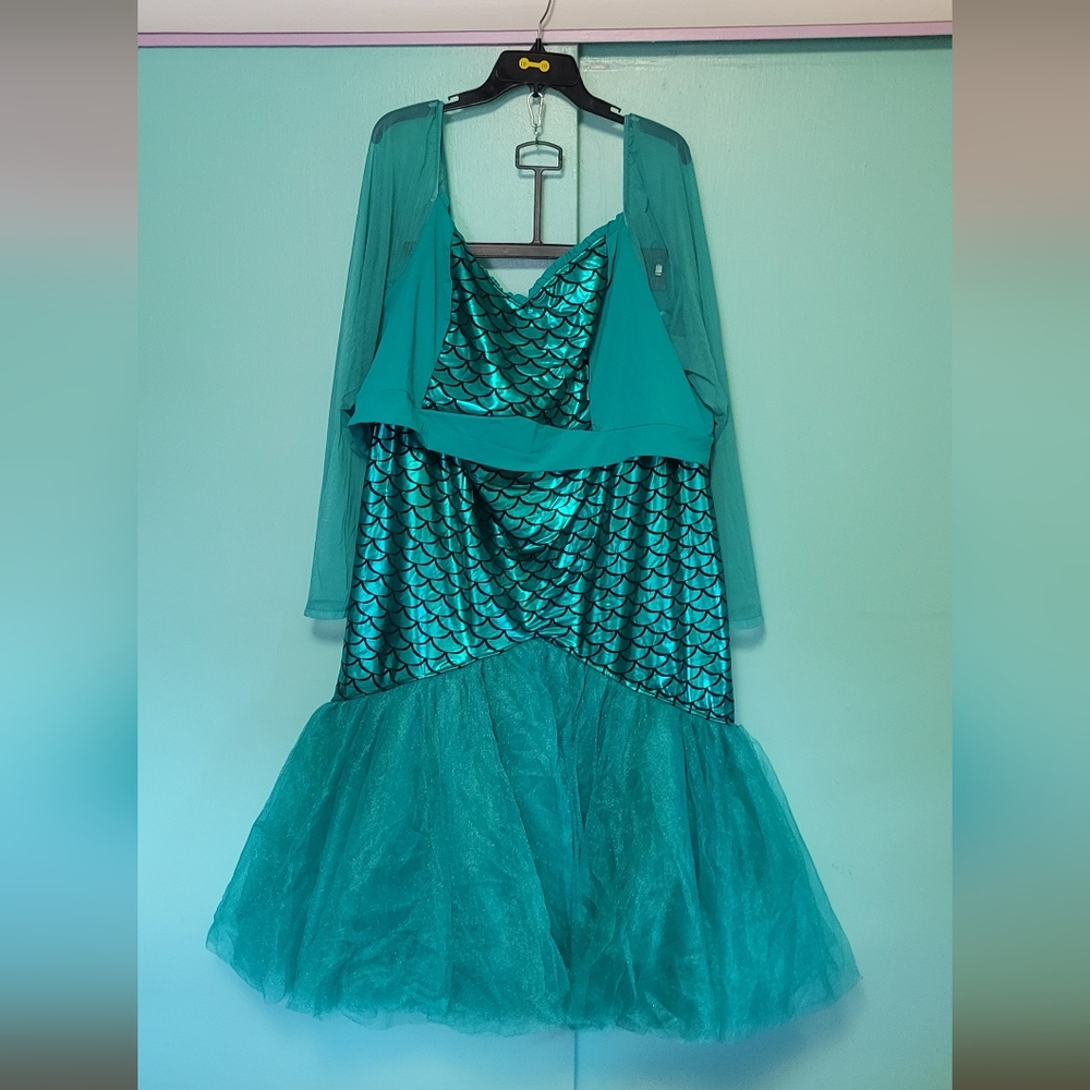 Torrid Costume Mesh Two Piece Mermaid Dress